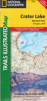   Map- Crater Lake Topographical map